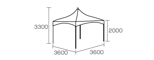 ロイヤルテント ２Ｋ×２K