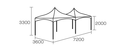 ロイヤルテント ２Ｋ×４K