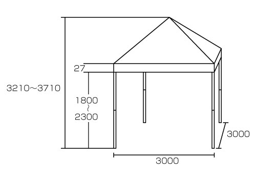３ｍ×３ｍテント かんたんテント