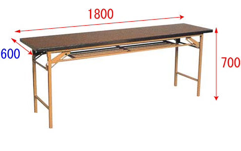 会議用テーブル<br >60巾　天板：木目