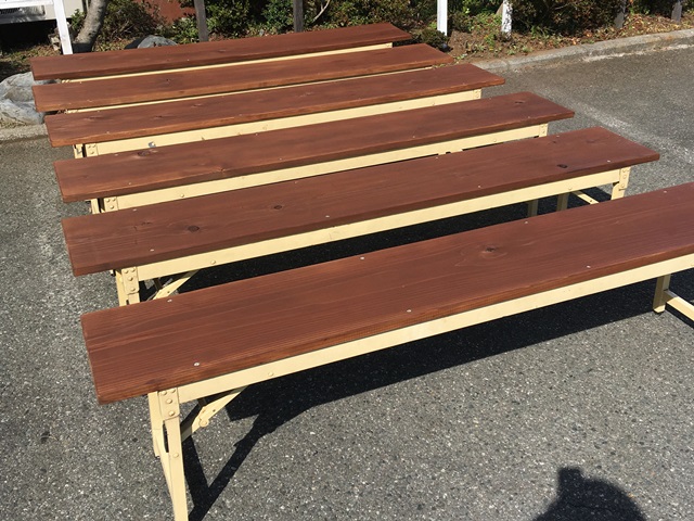 木製ベンチ (ぬくもりベンチ)