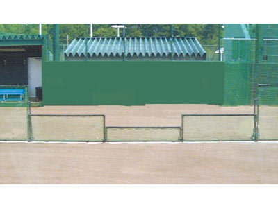 ソフトボール用ベンチ前フェンス